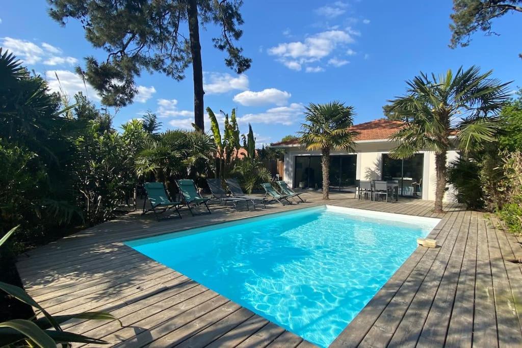 Villa Arcachon 12 Pers Avec Piscine Chauffee 1 Mai Au 30 Sept 외부 사진
