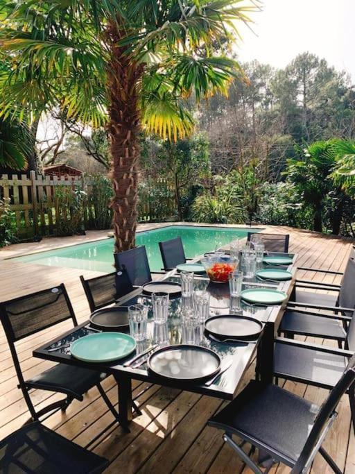 Villa Arcachon 12 Pers Avec Piscine Chauffee 1 Mai Au 30 Sept 외부 사진